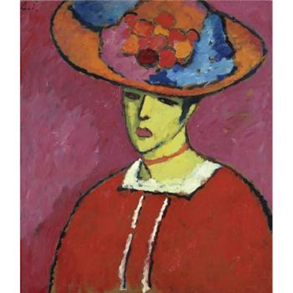 Schokko (Schokko mit Tellerhut) Schokko (Schokko with wide-brimmed hat) by Alexej von Jawlensky