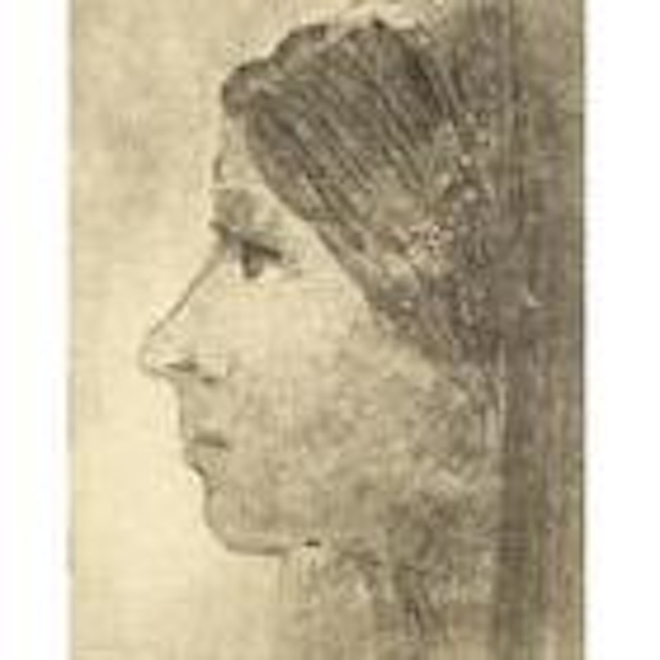 Femme en profil by Odilon Redon