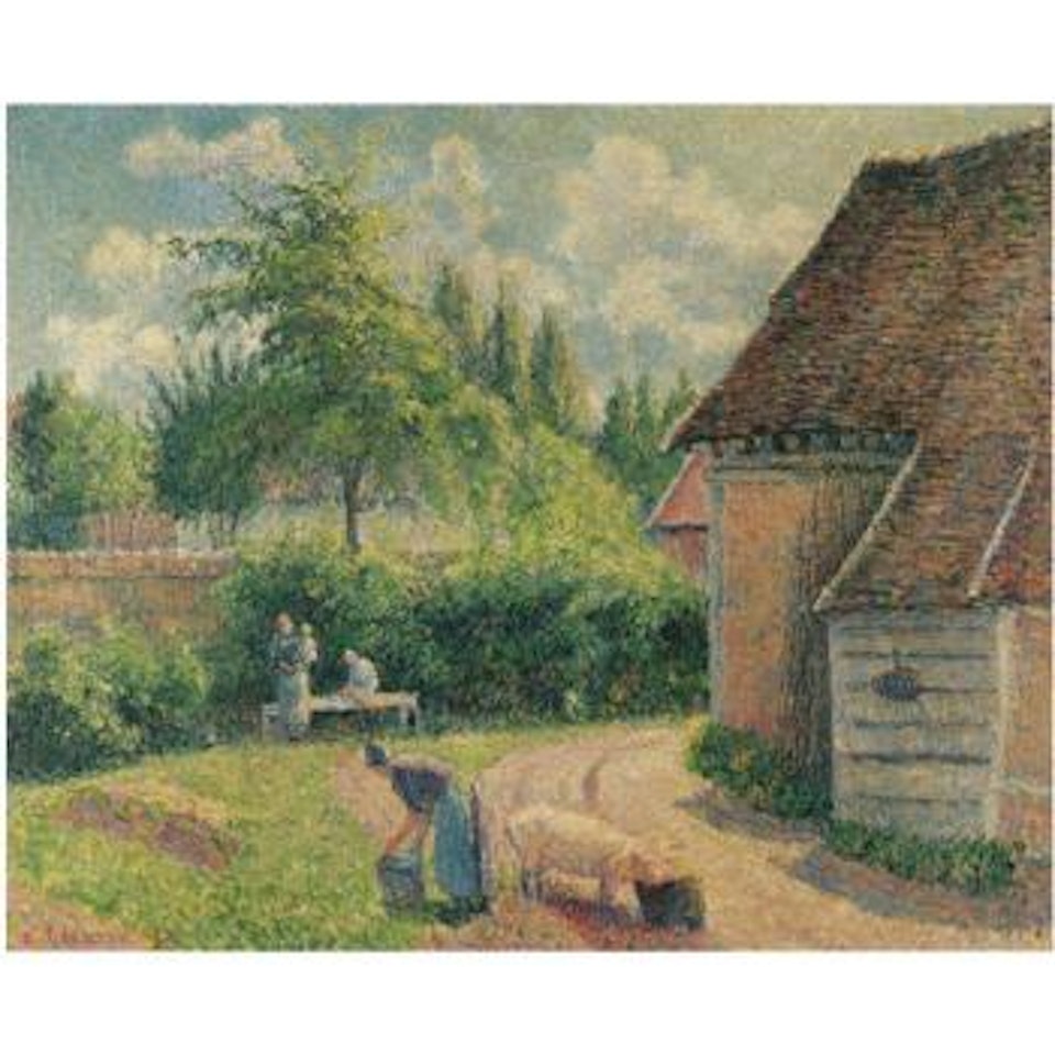 Maison de paysans by Camille Pissarro
