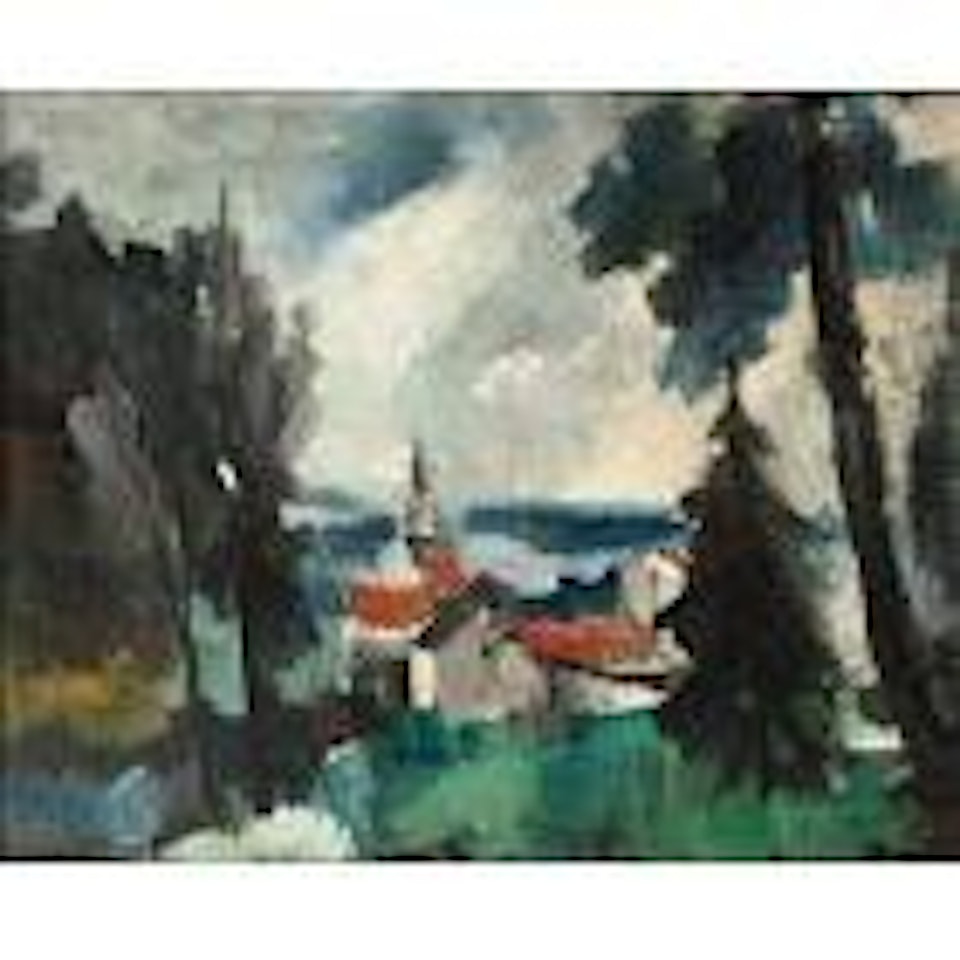 Paysage de Valmondois (Les Pins) by Maurice de Vlaminck