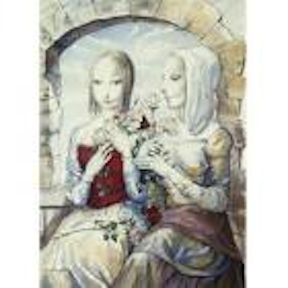 Les deux soeurs by Leonard Tsuguharu Foujita