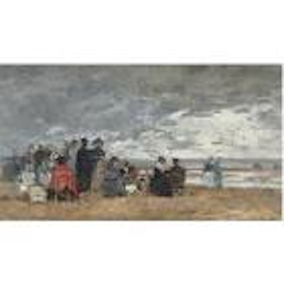 Scene de plage by Eugène Boudin