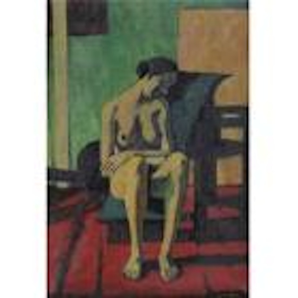 Donna seduta (con il capo reclino) by Felice Casorati