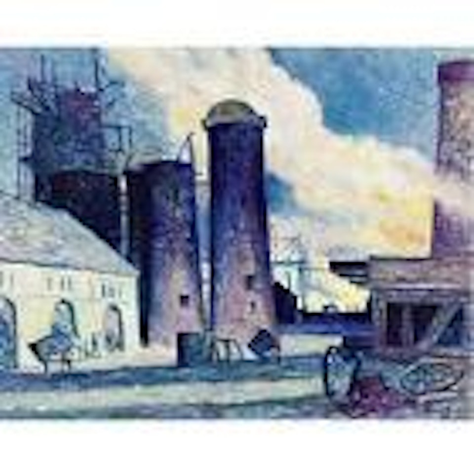 Hauts Fourneaux en Construction Charleroi by Maximilien Luce