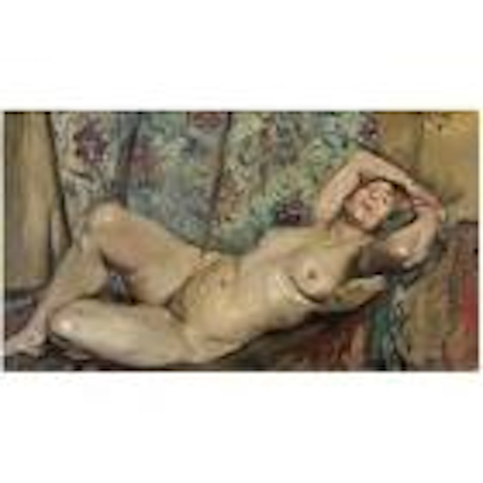 Liegender weiblicher akt (Reclining nude) by Lovis Corinth