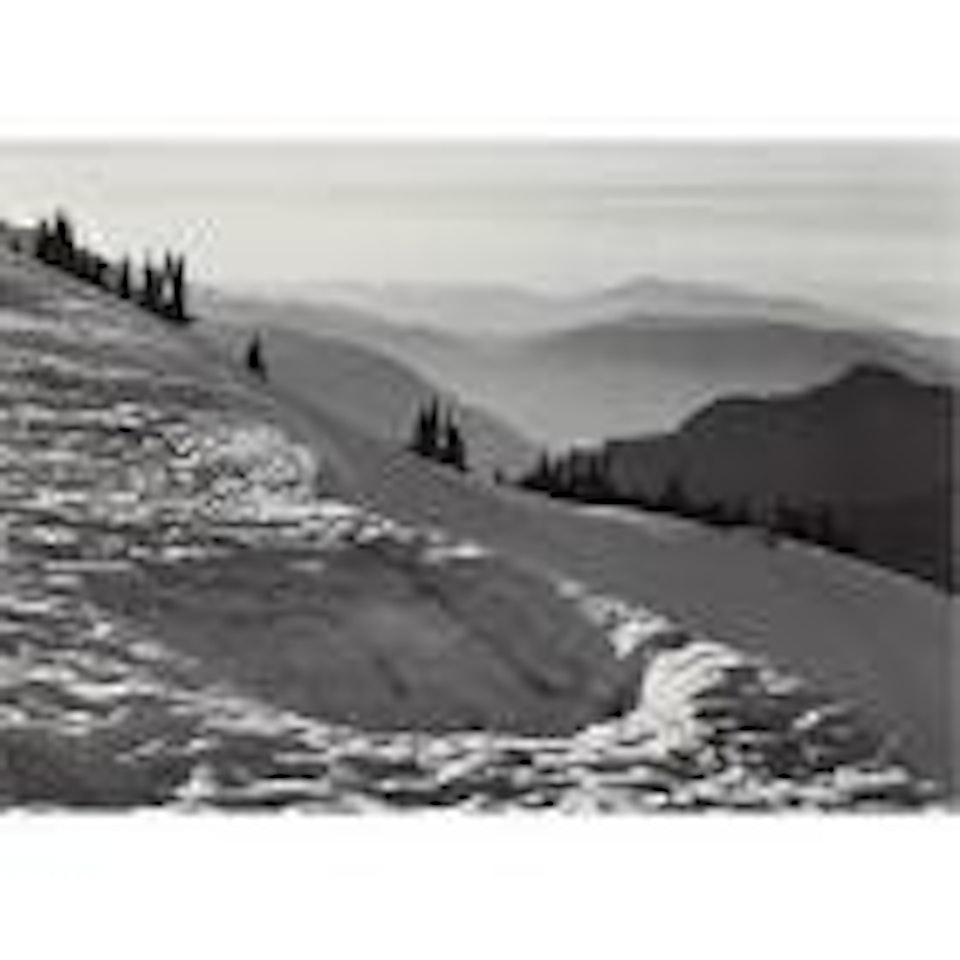 From Hurricane Hill, Olympic National Park, Washington by Ansel Adams
