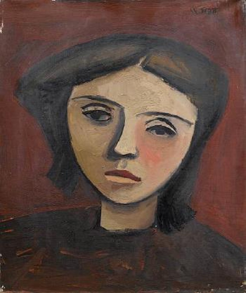 Head of a Girl by William Scott