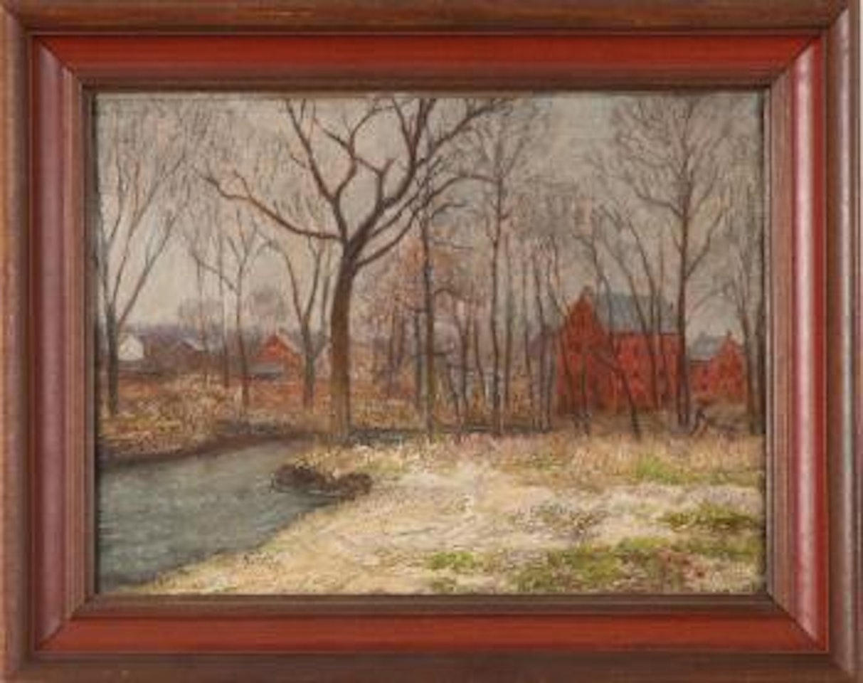 Winter stream- Mill by Walter Emerson Baum