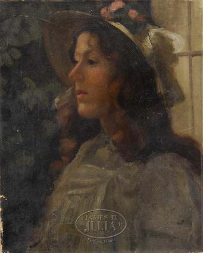 Portrait of a young woman by Stanhope Alexander Forbes