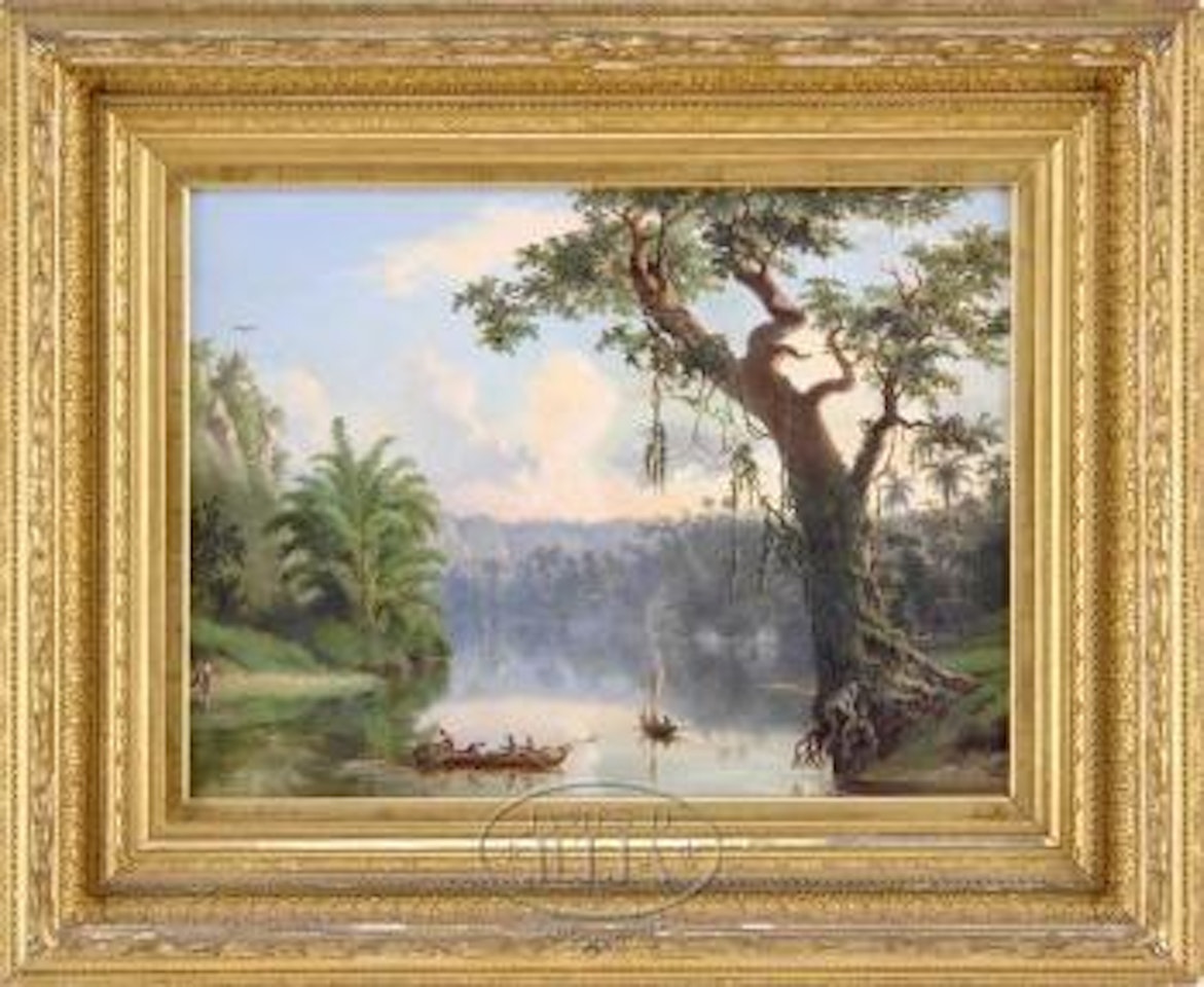 Fishing on the Malanges River by Augusto Chartrand
