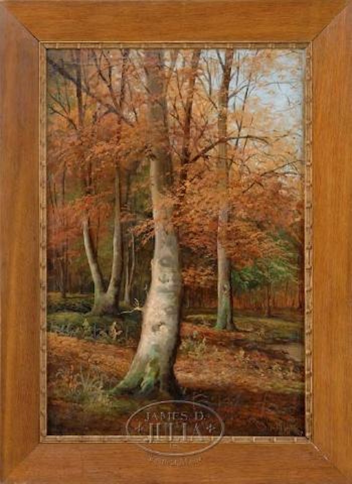 Autumn woods by Ivan Fedorovich Choultse