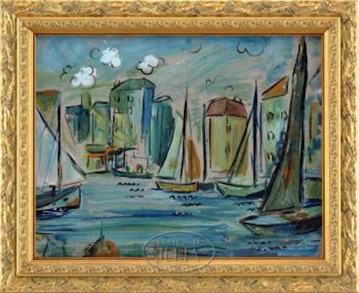 Inner city harbor by Raoul Dufy