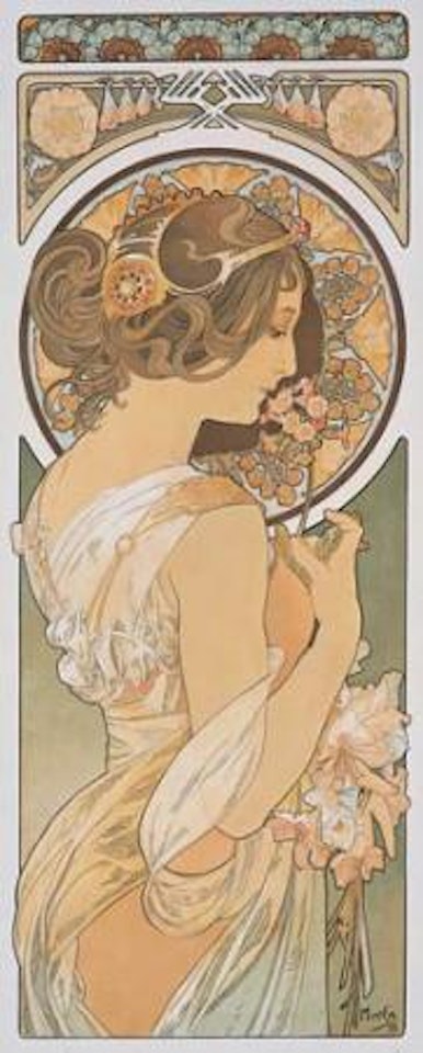 La Primevere (Rennert/Weill 64b) by Alphonse Mucha