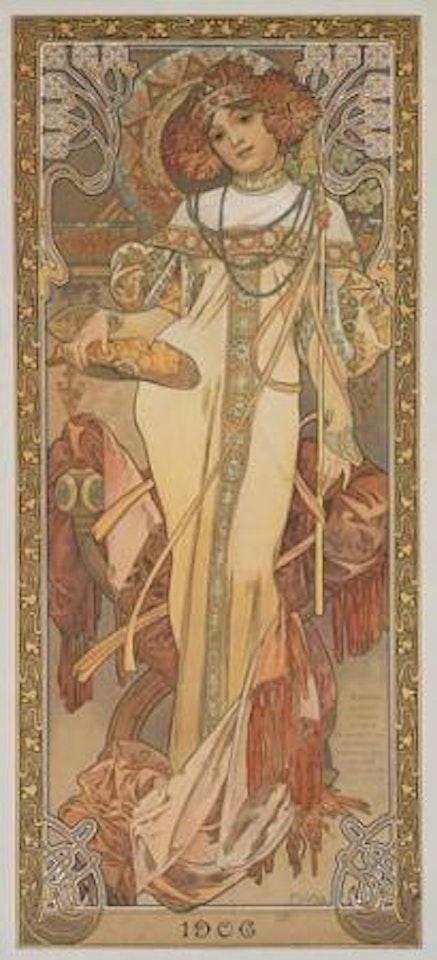 The seasons/autumn by Alphonse Mucha