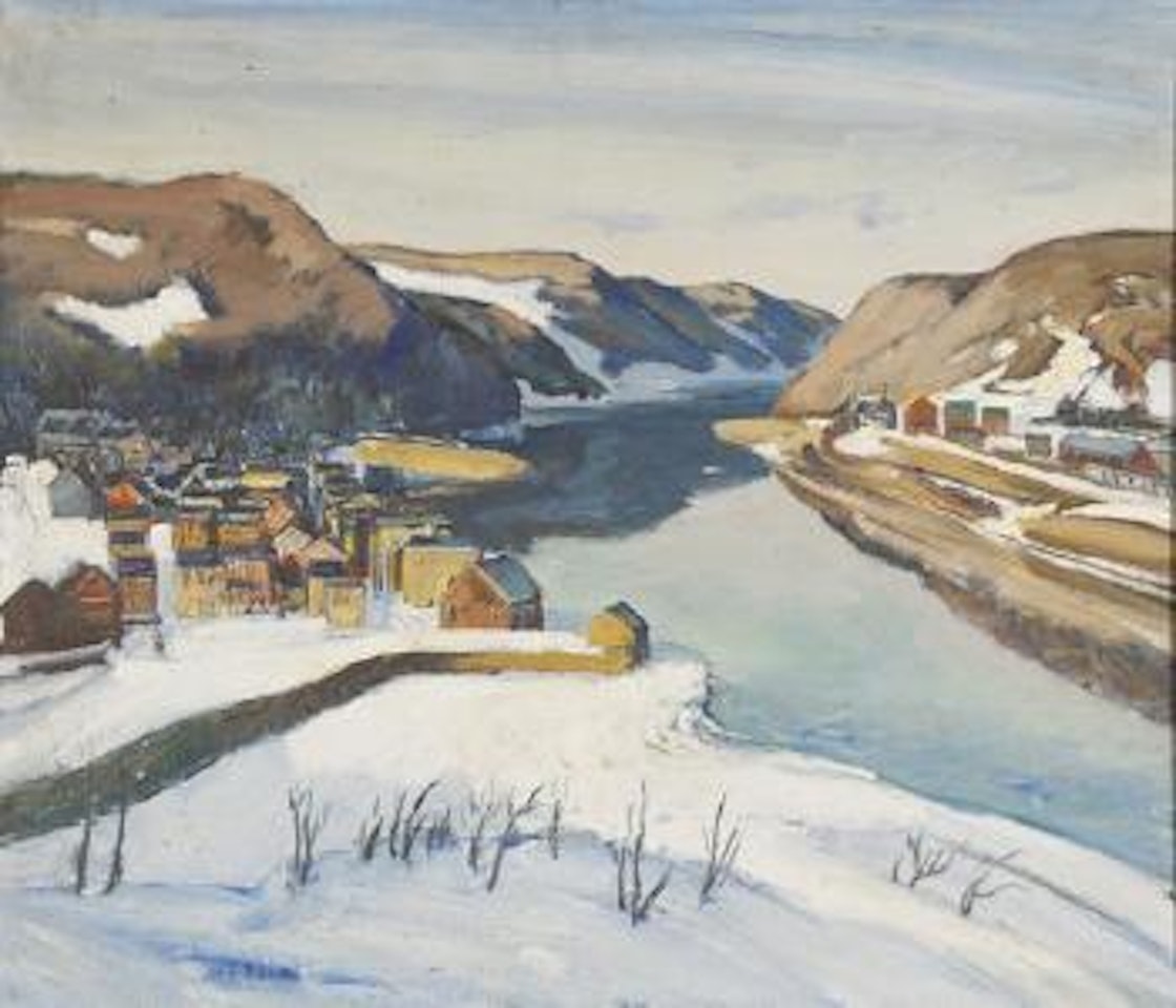 Bucks County winter scene by Walter Emerson Baum