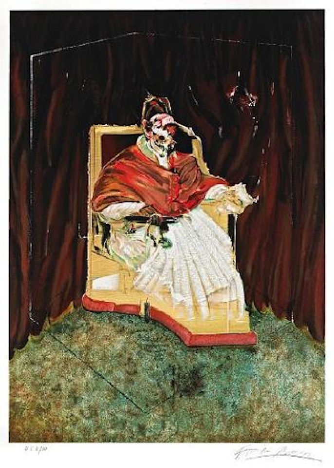 Study for a portrait of Pope Innocent X by Francis Bacon