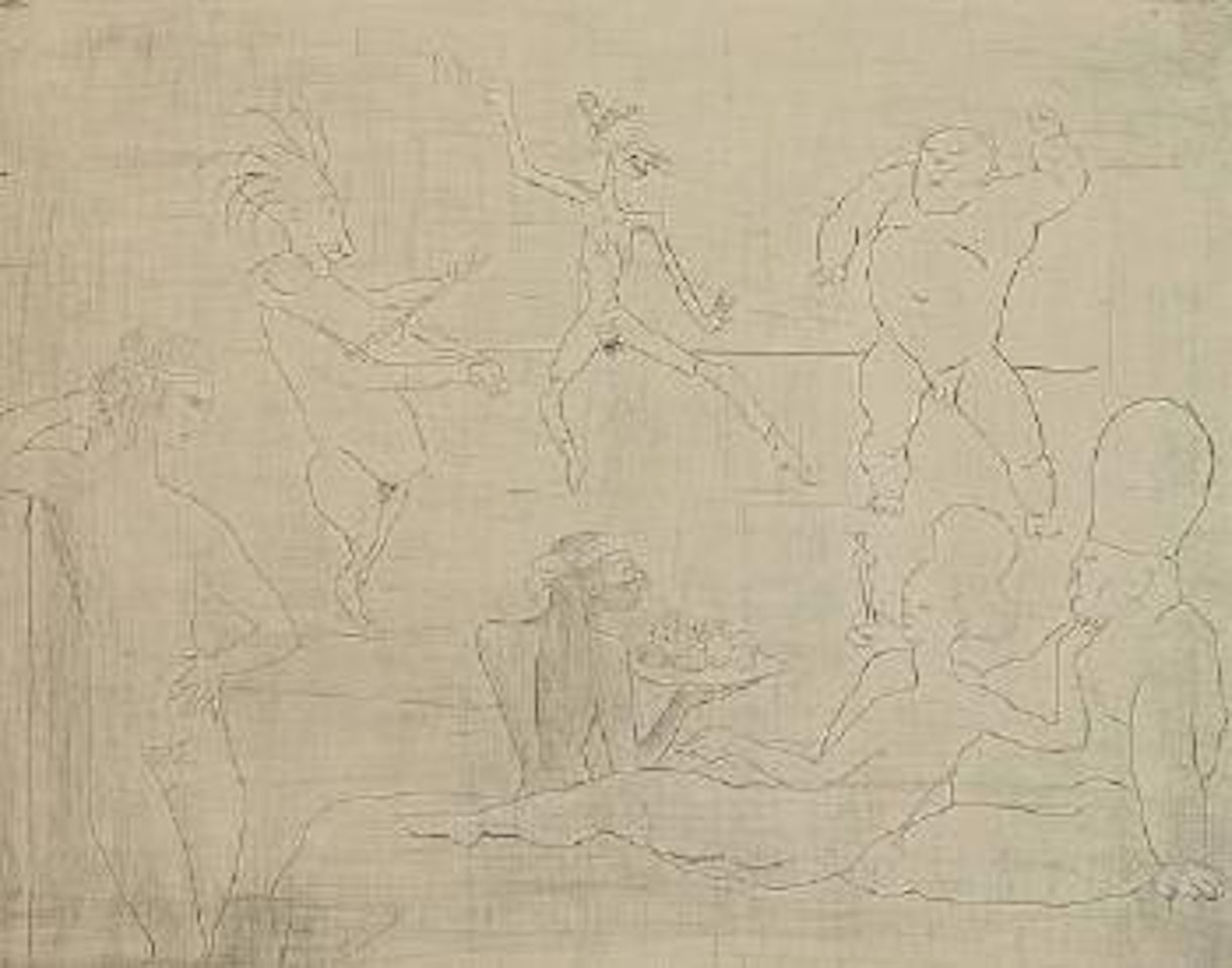 La danse, from La Suite des Saltimbanques (B. 15; Ba. 18) by Pablo Picasso