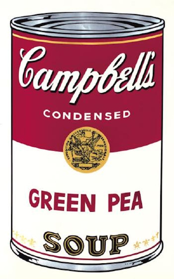 Campbell's soup: green pea by Andy Warhol