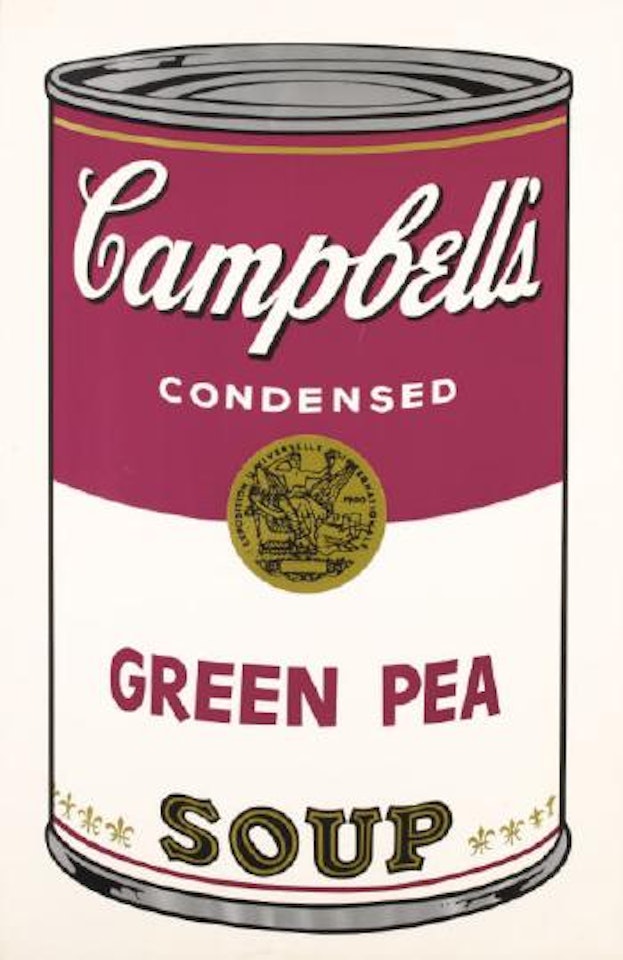 Campbell's soup: Green pea by Andy Warhol