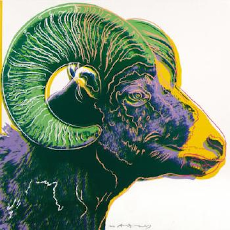 Bighorn sheep by Andy Warhol