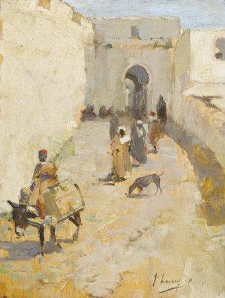 North African gate by John Lavery