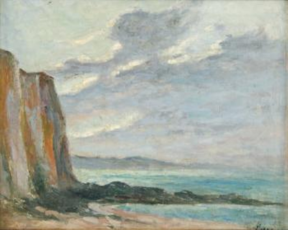 Falaise au soleil couchant by Maximilien Luce