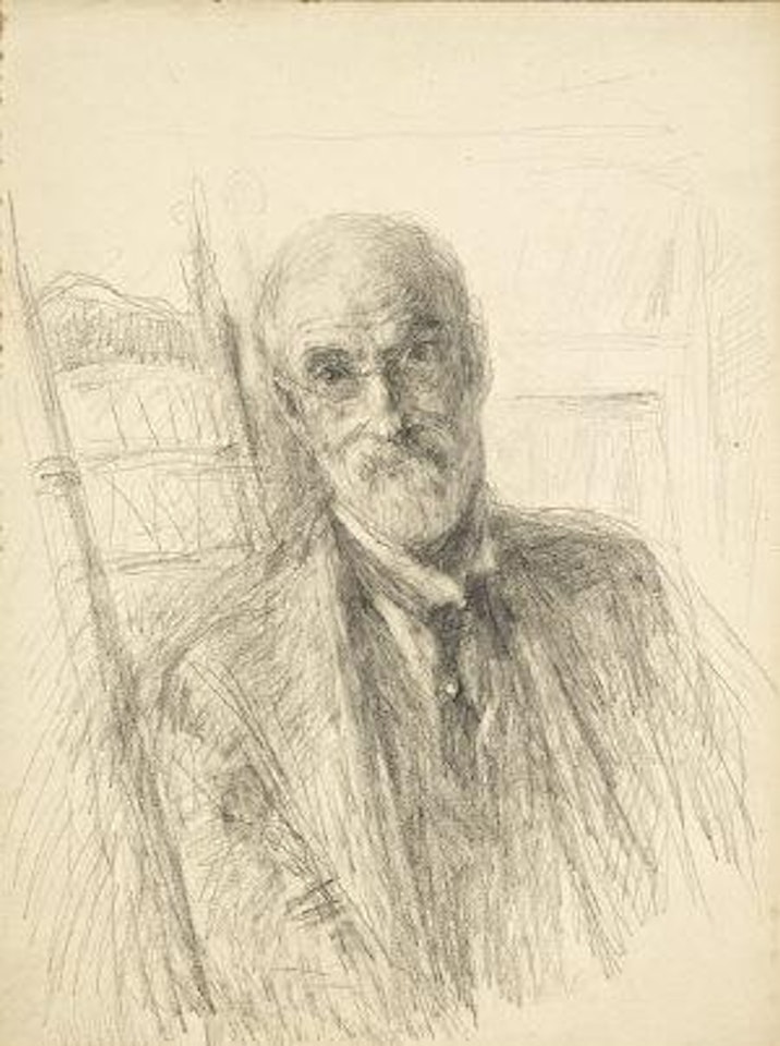Self portrait, sitting in a chair by John Butler Yeats