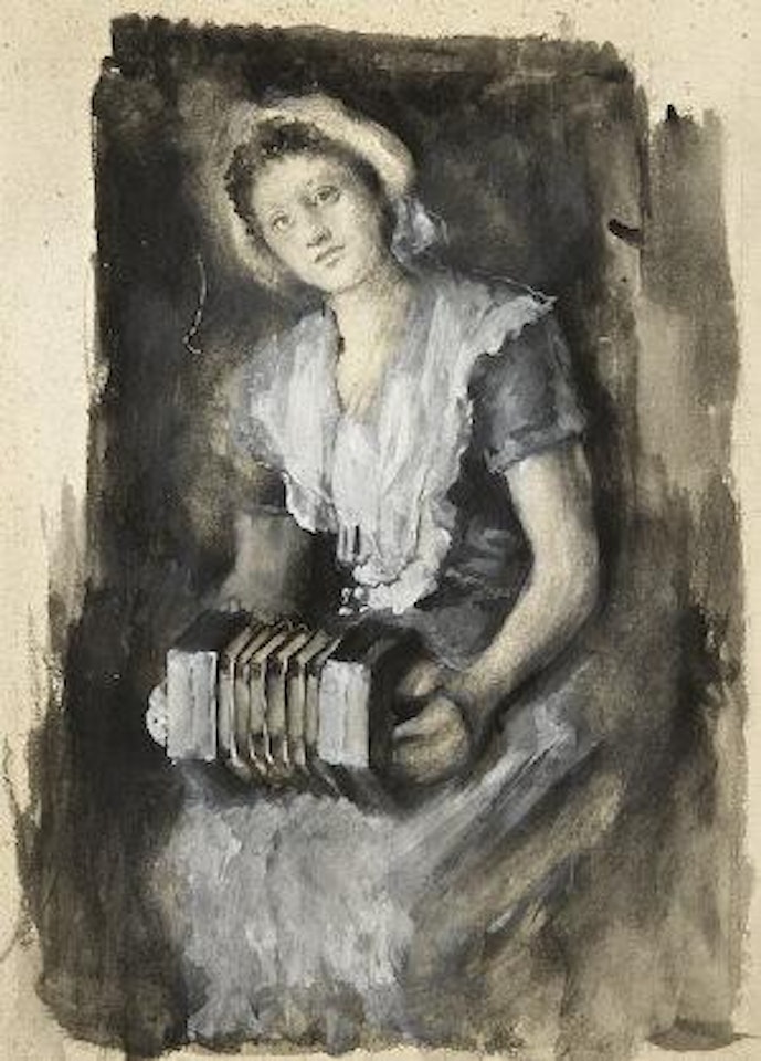 The concertina player by John Butler Yeats