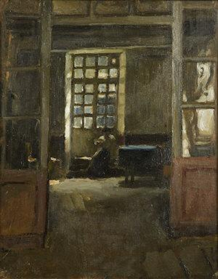 The Breton needleworker by Norman Garstin