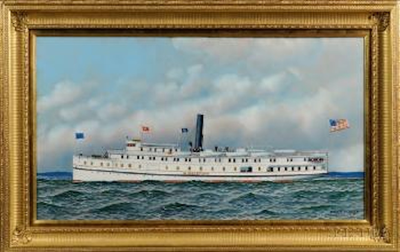 Portrait of the steamship Middletown by Antonio Jacobsen