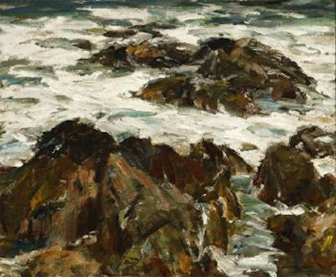 Along the Monterey coast, rocky coastal by Maurice Logan