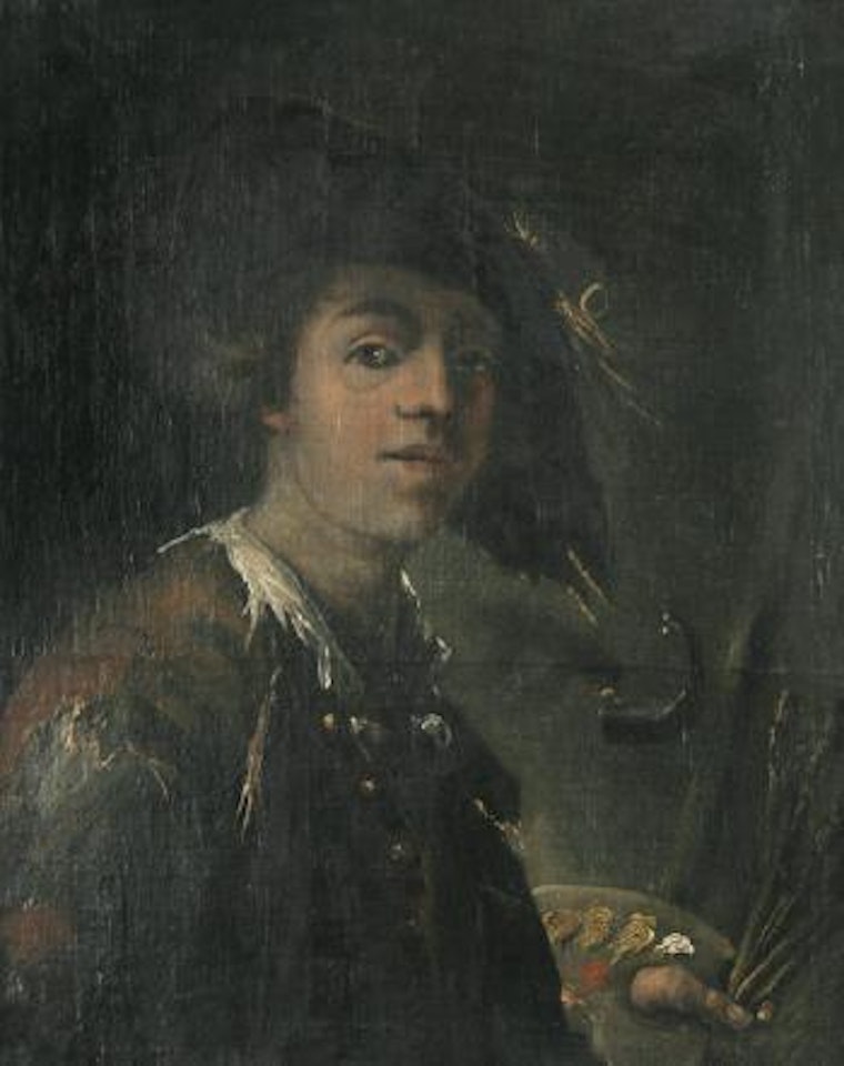 Selbstbildnis eines Malers mit Palette by German School