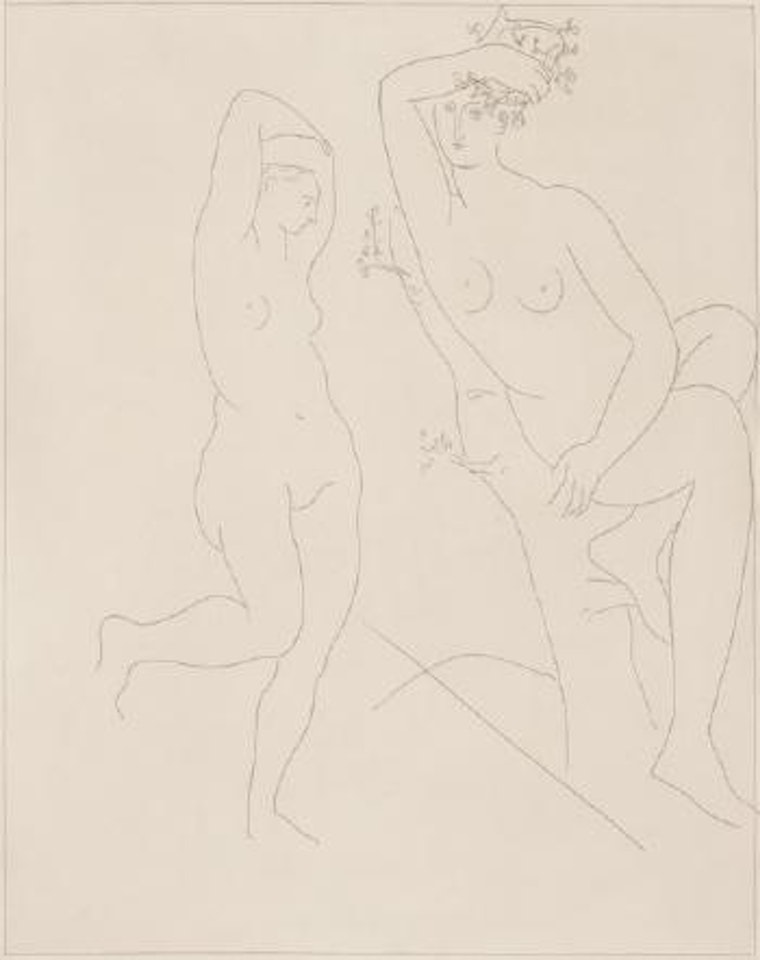 Deux Femmes nues, dont une dans un Arbre by Pablo Picasso