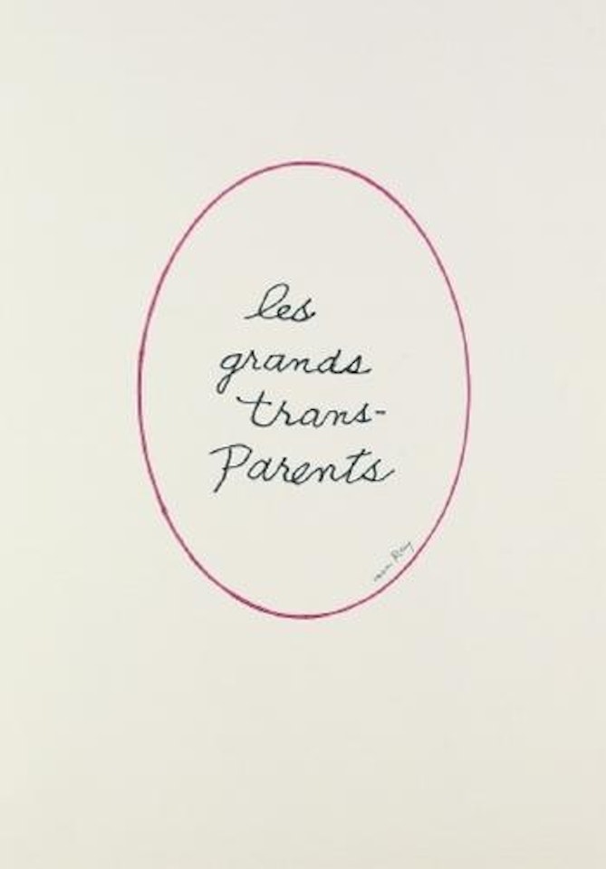 Les Grands Transparents by Man Ray