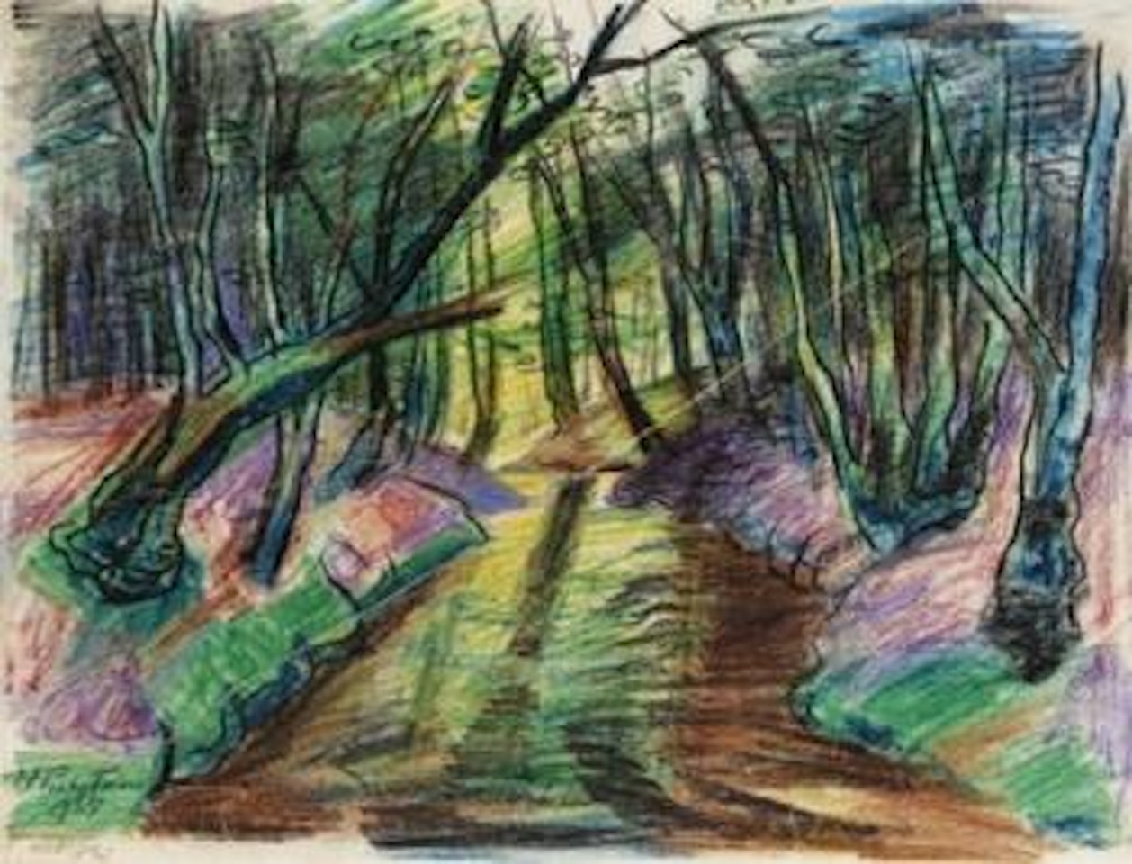 Waldbach by Max Pechstein
