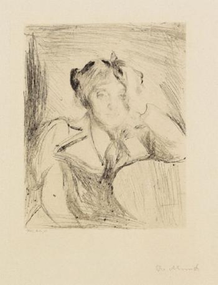 Portrat eines jungen Madchens by Edvard Munch