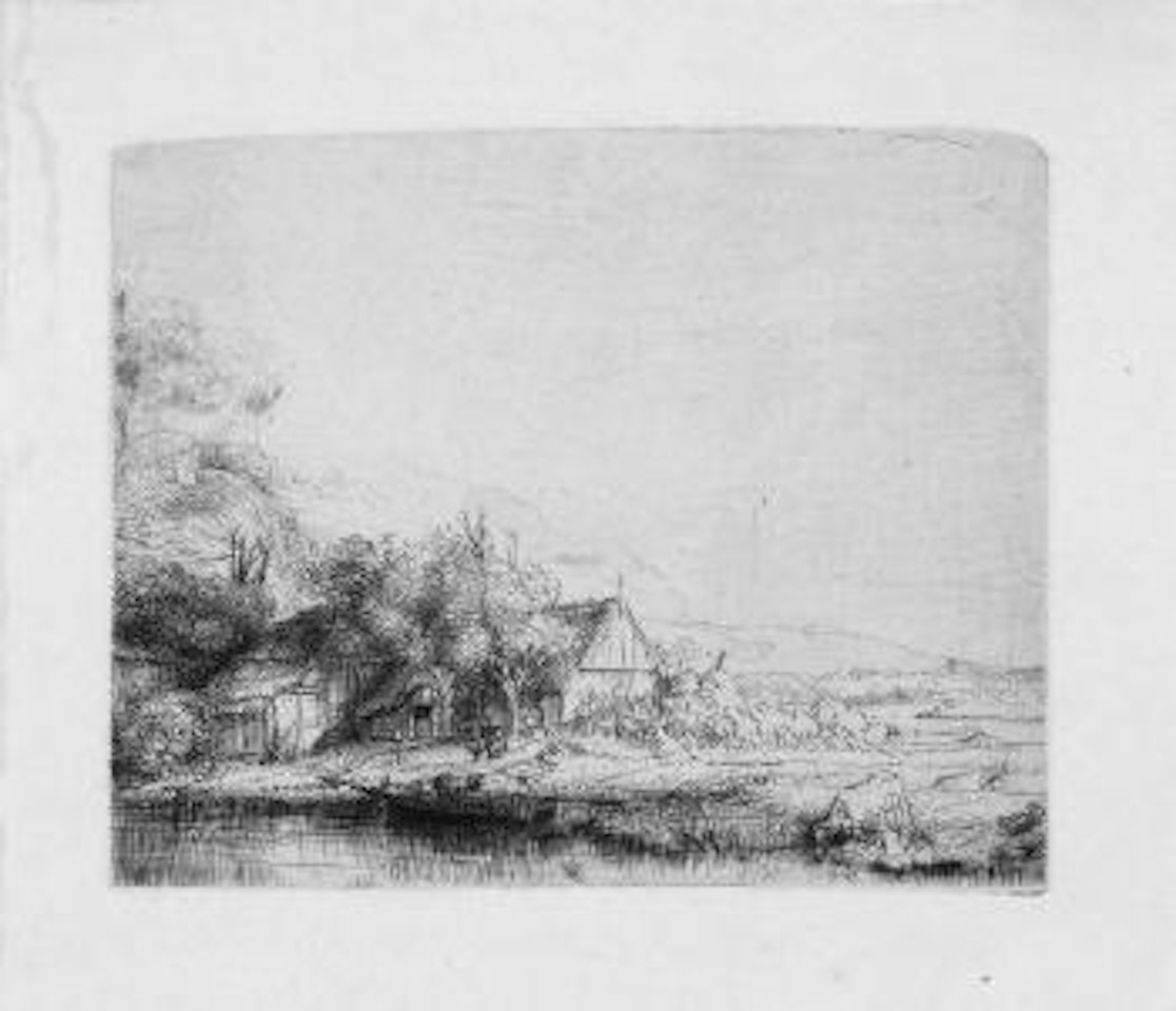 Die Landschaft mit der saufenden Kuh by Attributed to Rembrandt Harmensz van Rijn