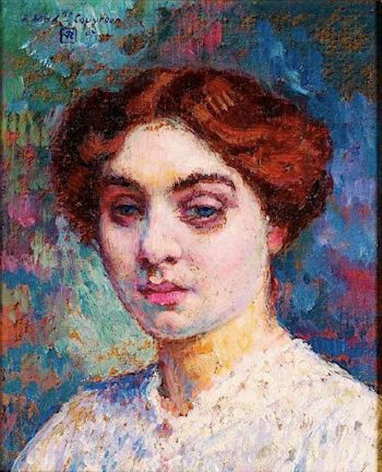 Portrait de Mademoiselle Couvreur by Theo van Rysselberghe