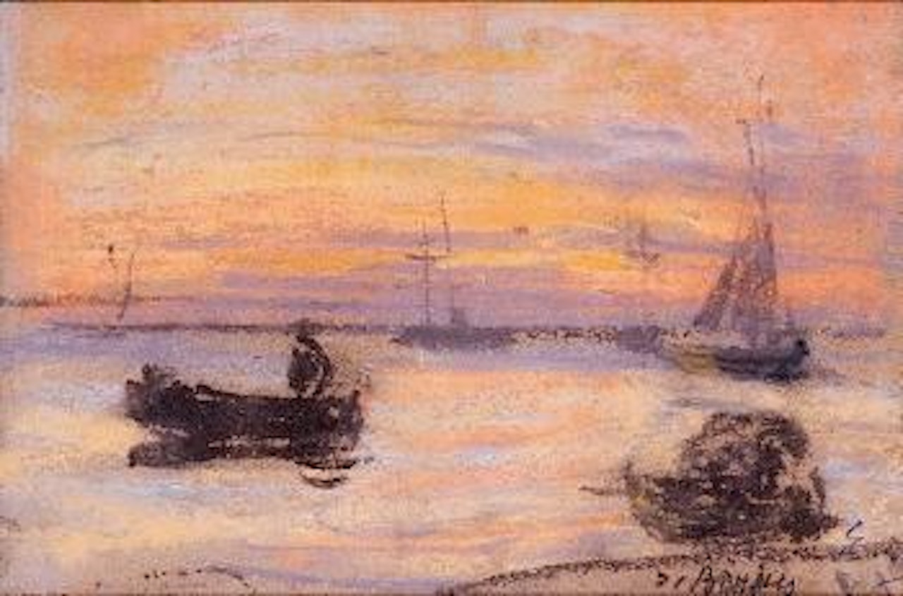 Marine, le soir by Eugène Boudin