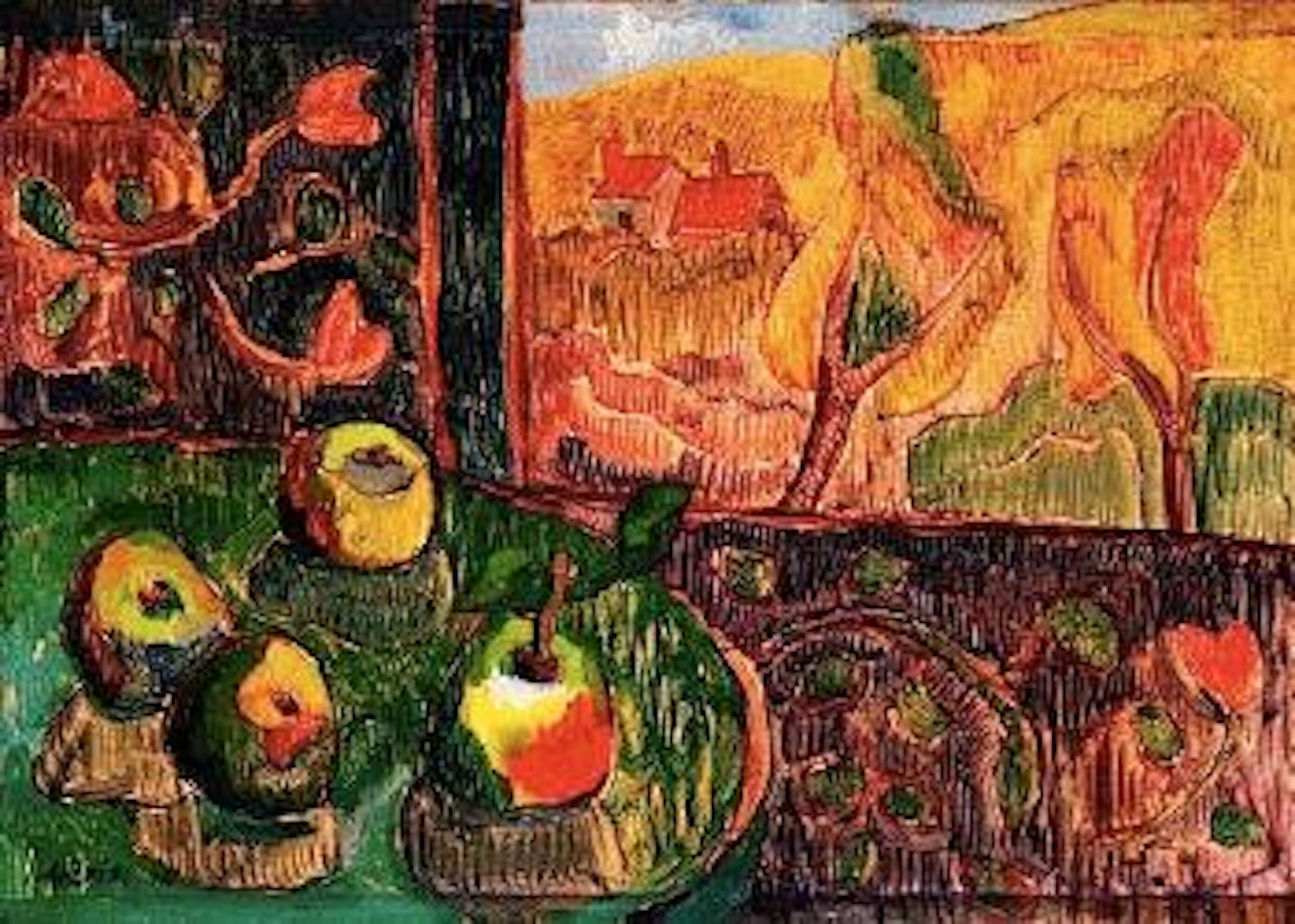 Nature morte aux fruits (Hommage a Armand Seguin) by Paul Aizpiri