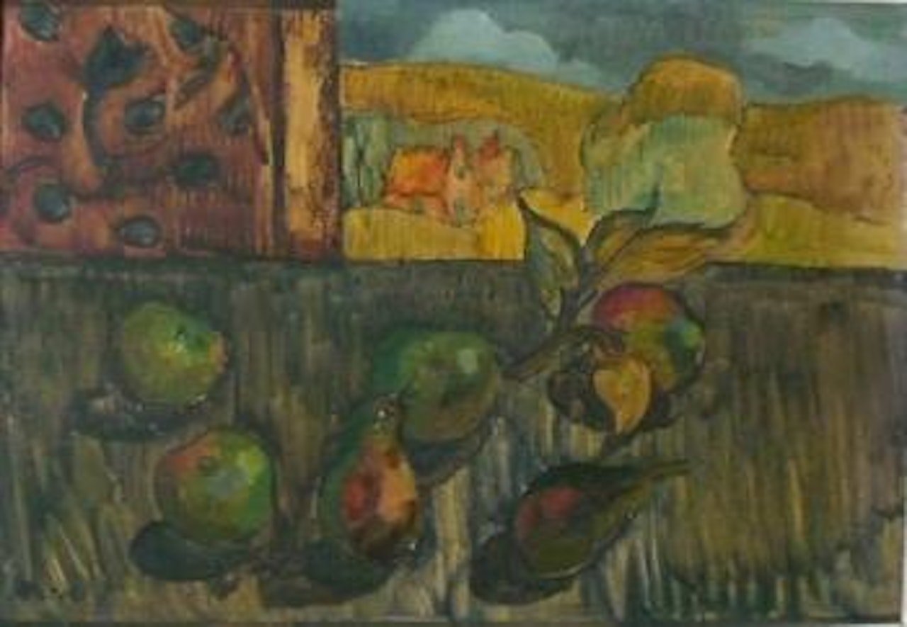 Nature morte devant un paysage Breton by Paul Aizpiri