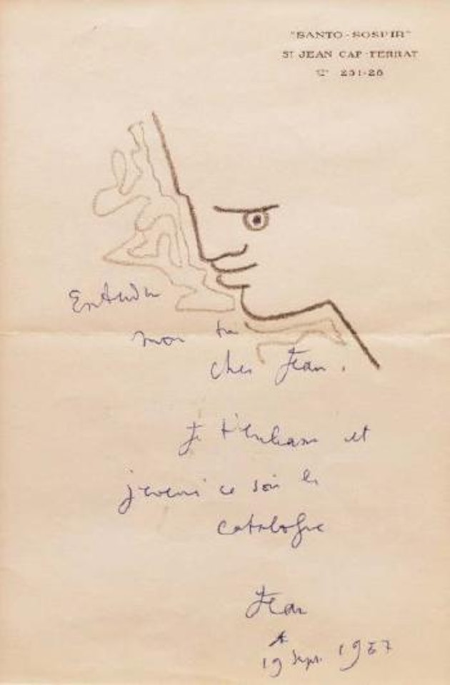 Portrait de profil by Jean Cocteau
