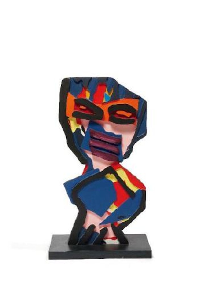 Personnage en bleu by Karel Appel