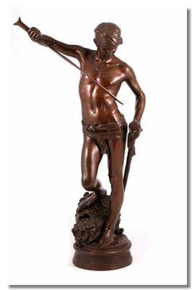 David after the Battle by Marius Jean Antonin Mercie