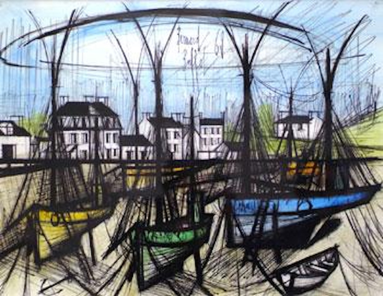 Bateaux à marée basse by Bernard Buffet