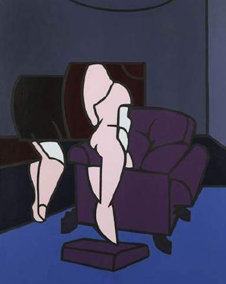 Interno con figura e poetrona by Valerio Adami
