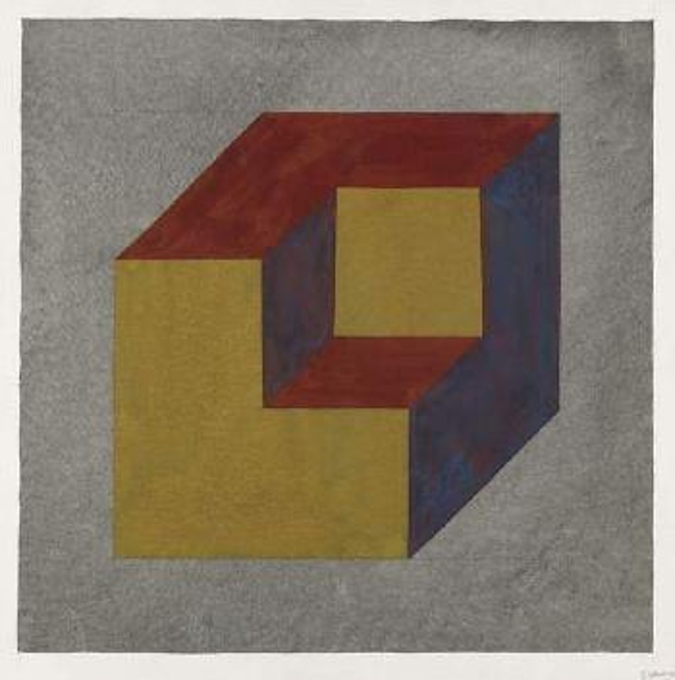 Form derived from a cube by Sol LeWitt