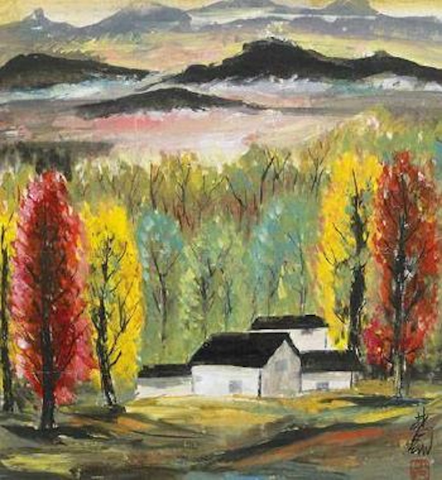 Paysage d'automne by Lin Fengmian