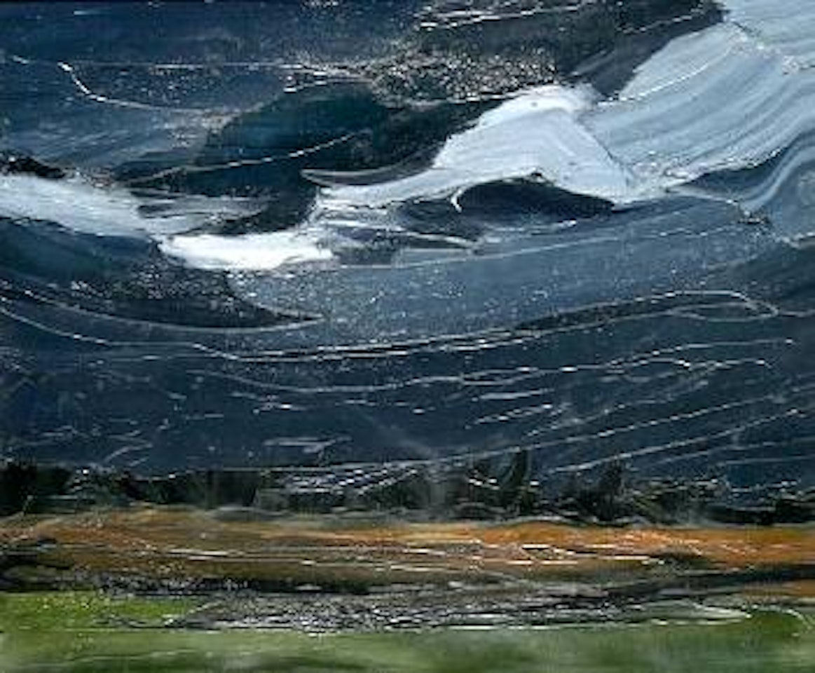Landscape at night-time by Kyffin Williams