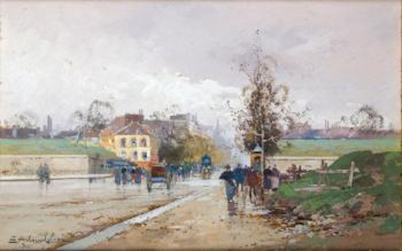 Paris, les fortifications à la porte de Châtillon by Eugene Galien-Laloue